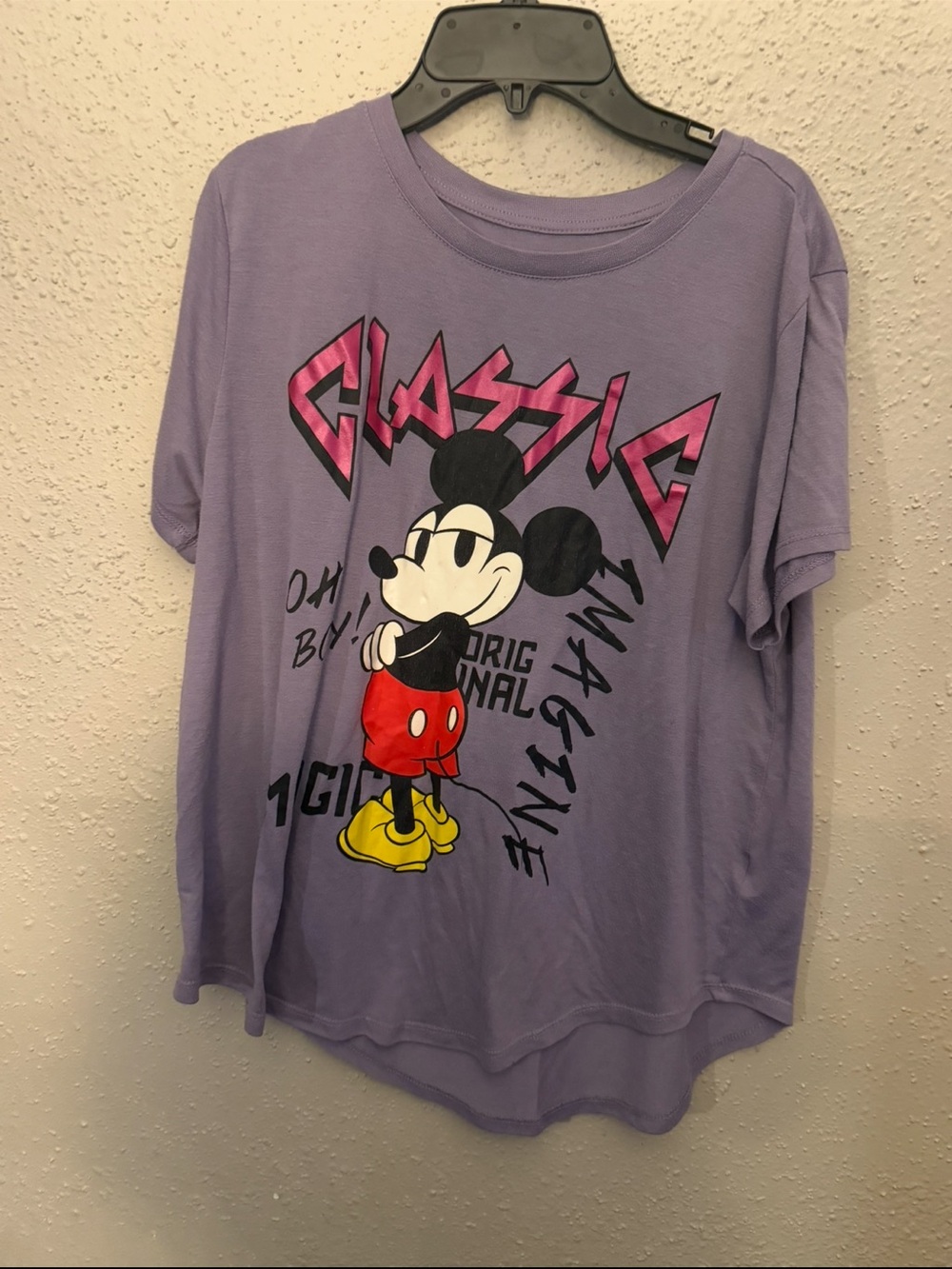 Classic Mickey Graphic Tee - Lavender Shirt